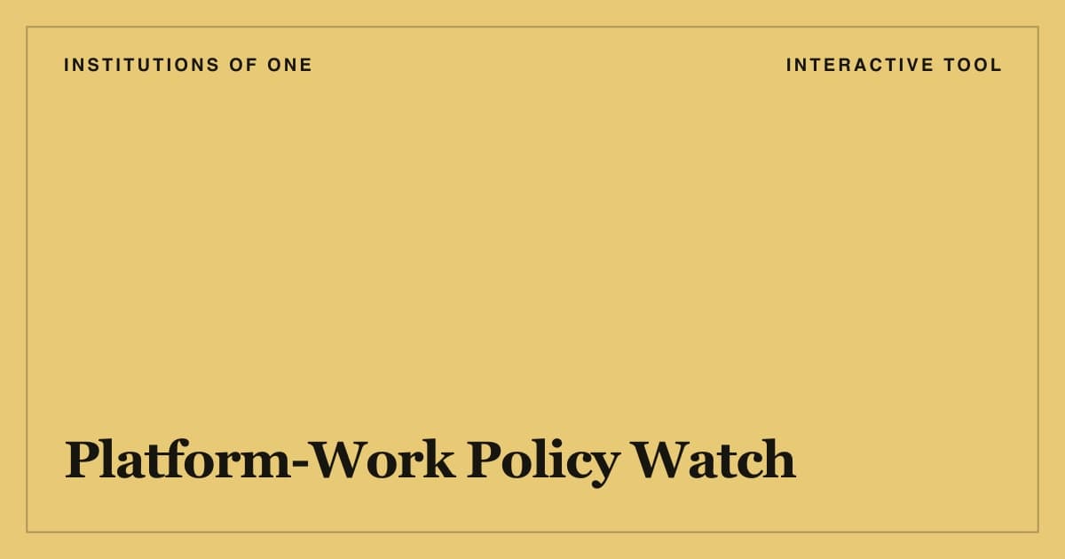 Cover for the Platform-Work Policy Watch tool
